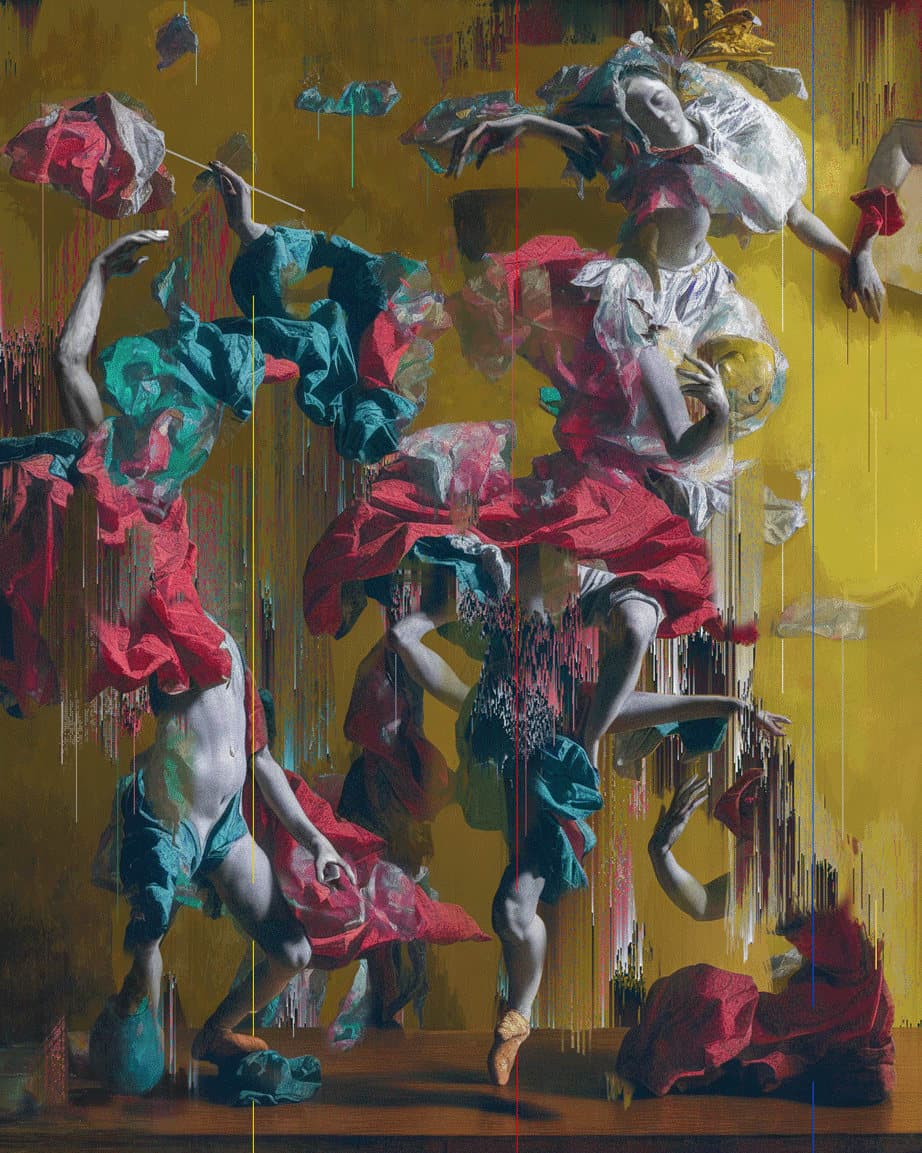 Étude (Still life with dancing figures)