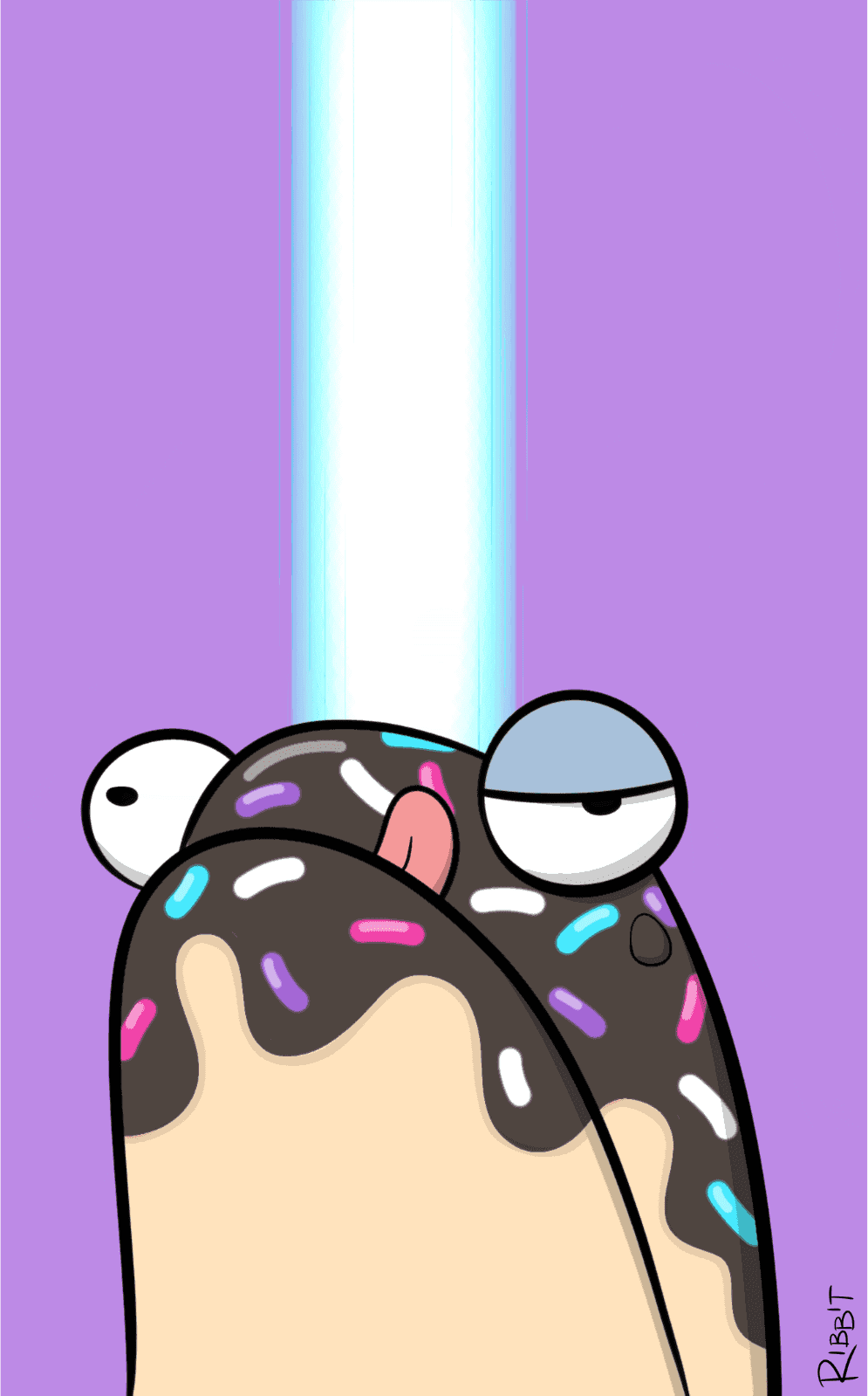 Chocolate Donut Frog